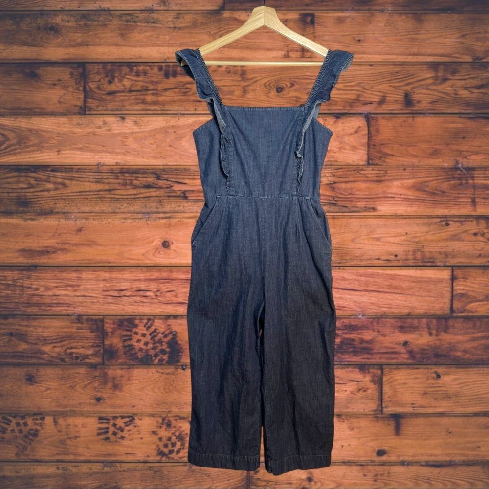 5 for $25🔥Gap Dark Wash‎ Denim Jumpsuit Size 6